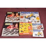 A BOXED MECCANO MOTORISED SET No.5, (G7505) late 1970's blue and yellow era set, contents not