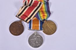 A WWI PAIR OF MEDALS AND SPECIAL CONSTABULARY MEDAL, the WWI medals are both correctly named to