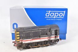 A BOXED DAPOL O GAUGE CLASS 08 SHUNTING LOCOMOTIVE, No.08 795, weathered B.R. InterCity livery (7D-