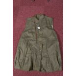 A WWII DATED 1942 AIRBORNE LONG OVERSMOCK, this is sleeveless and green in colour, this features the