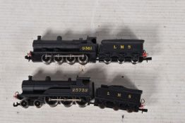 TWO UNBOXED UNION MILLS N GAUGE LOCOMOTIVES, Prince of Wales class No.25732 and class G2 No.9361,