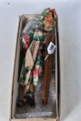 A BOXED PELHAM PUPPETS SL COOK, in replacement floral outfit, solid moulded Gill Leeper head,