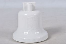 A 1936 BERLIN OLYMPICS PORCELAIN BELL MONEY BOX, these were made as souvenirs and it features the