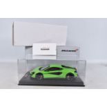 A BOXED TECNOMODEL EXCLUSIVE COLLECTION MCLAREN 570S COUPE 2015 1:18 MODEL VEHICLE, numbered T18-