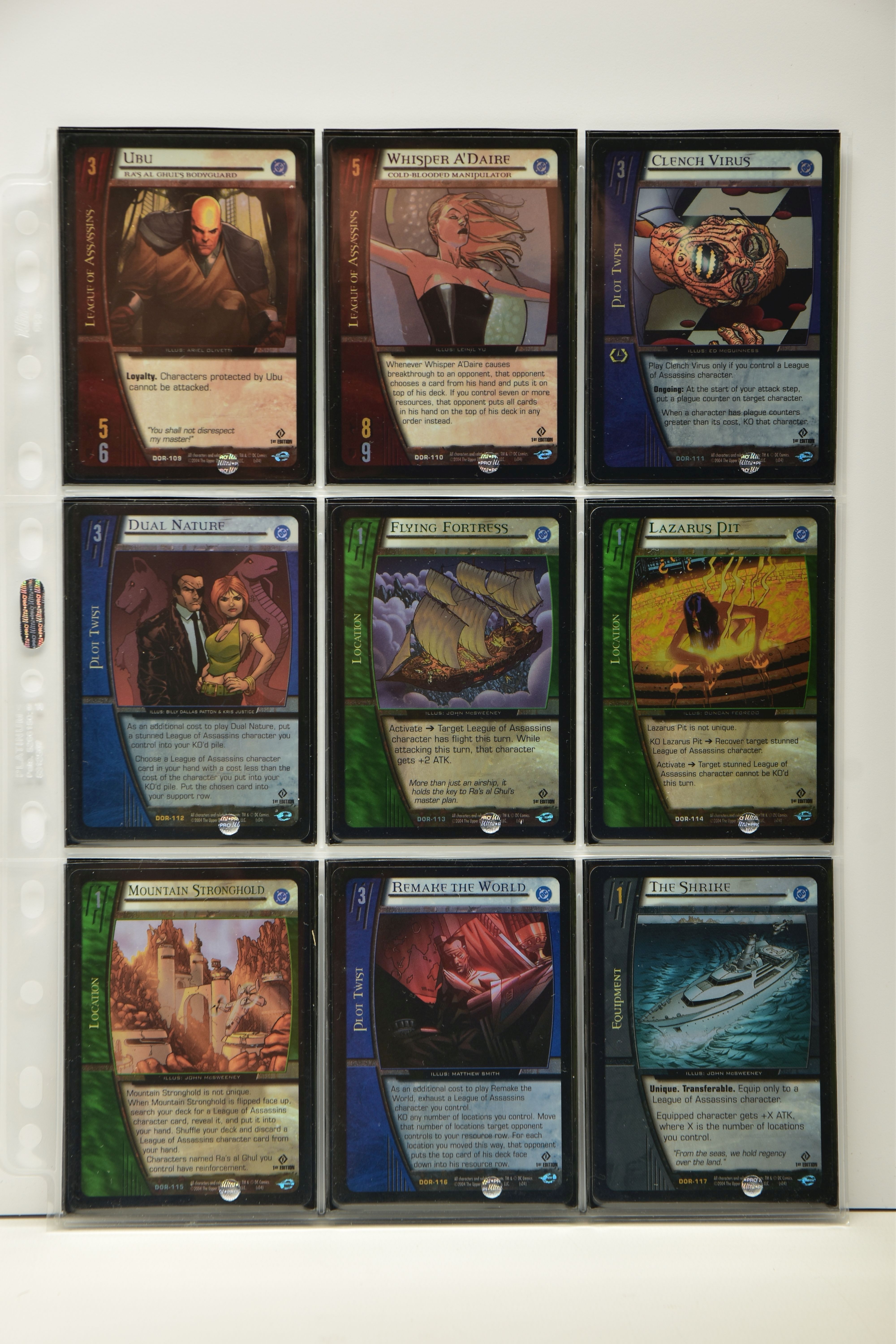 COMPLETE VS. SYSTEM DC ORIGINS 1ST EDITION FOIL SET, all cards are present, genuine and are all in - Image 13 of 19