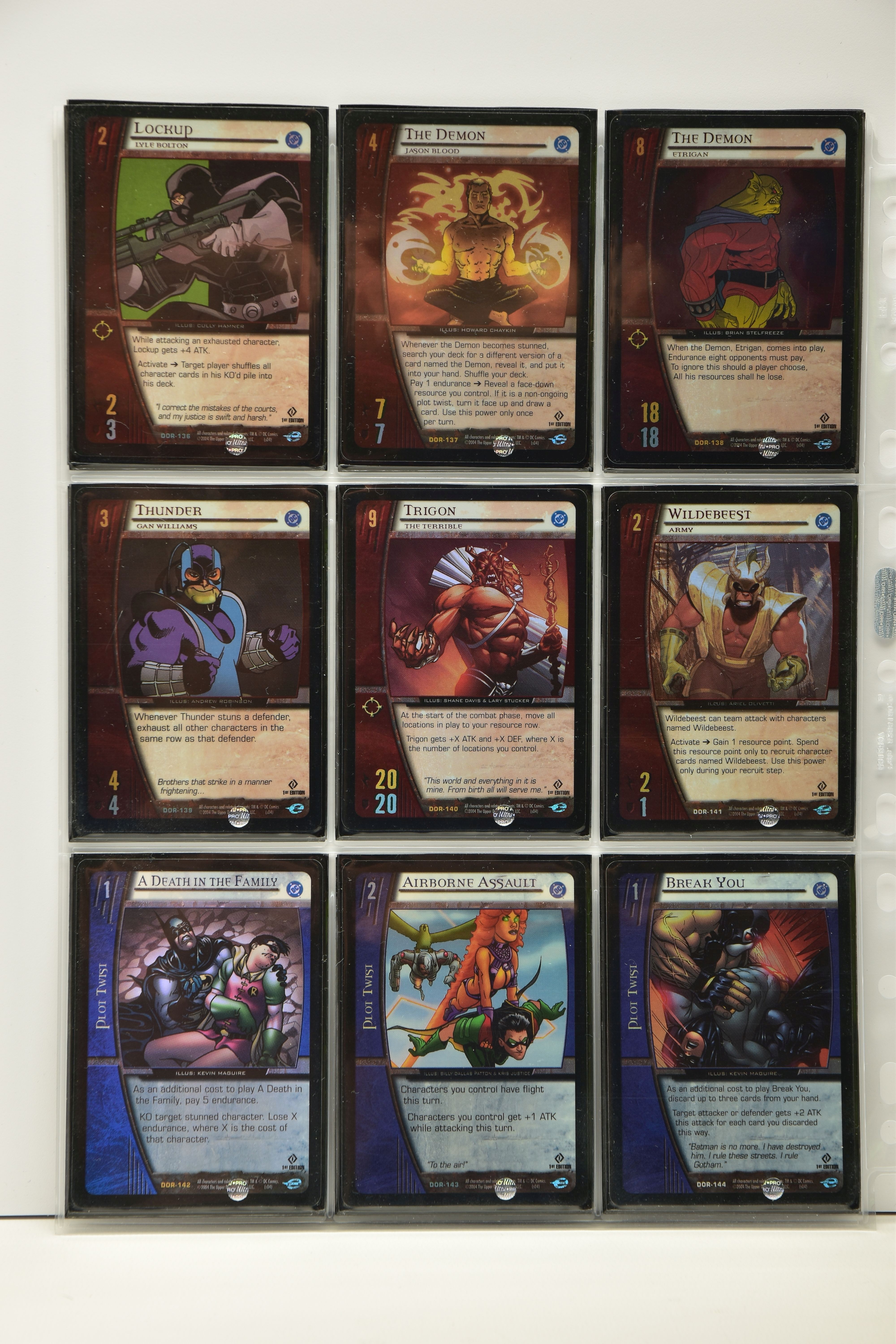 COMPLETE VS. SYSTEM DC ORIGINS 1ST EDITION FOIL SET, all cards are present, genuine and are all in - Image 16 of 19