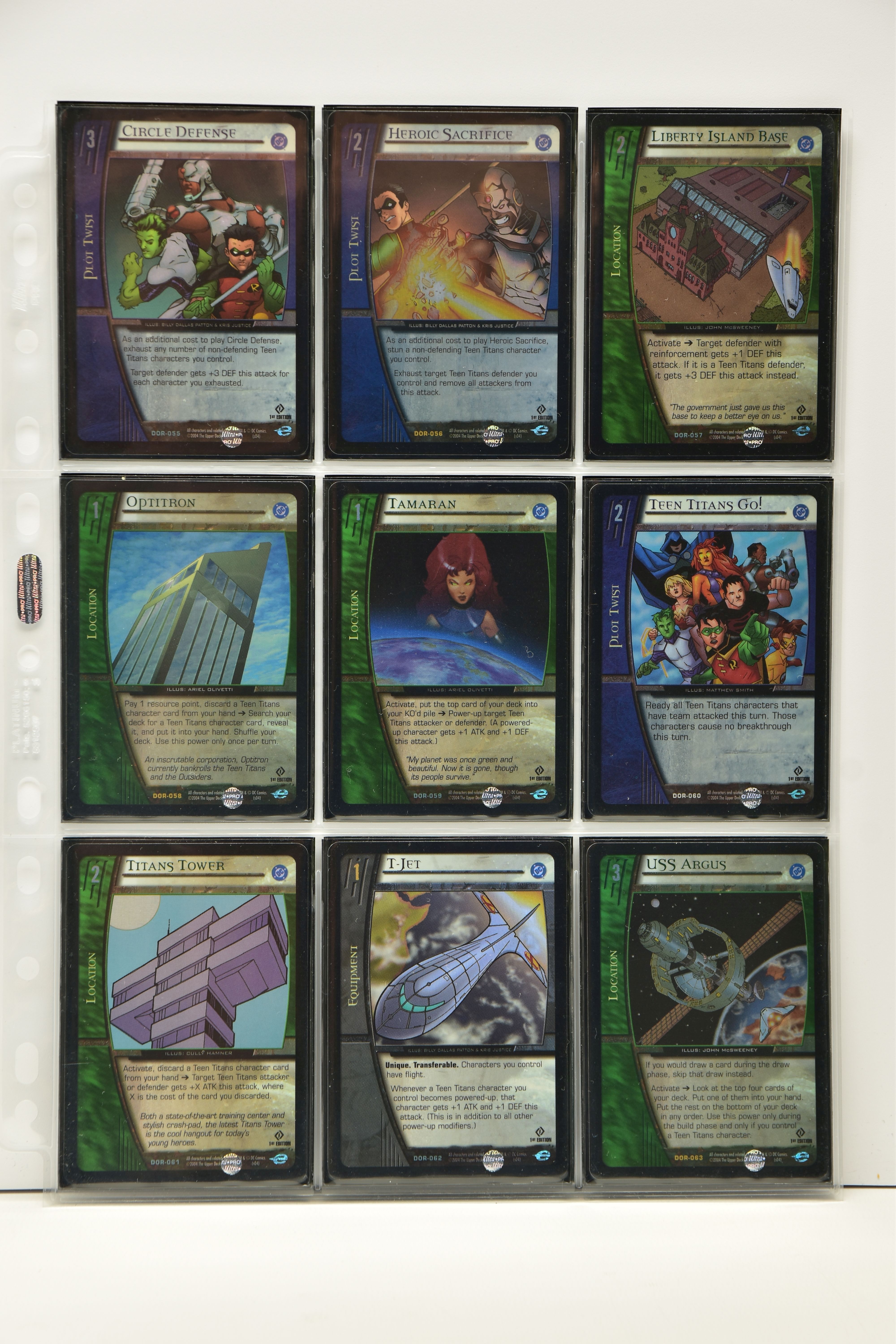 COMPLETE VS. SYSTEM DC ORIGINS 1ST EDITION FOIL SET, all cards are present, genuine and are all in - Image 7 of 19