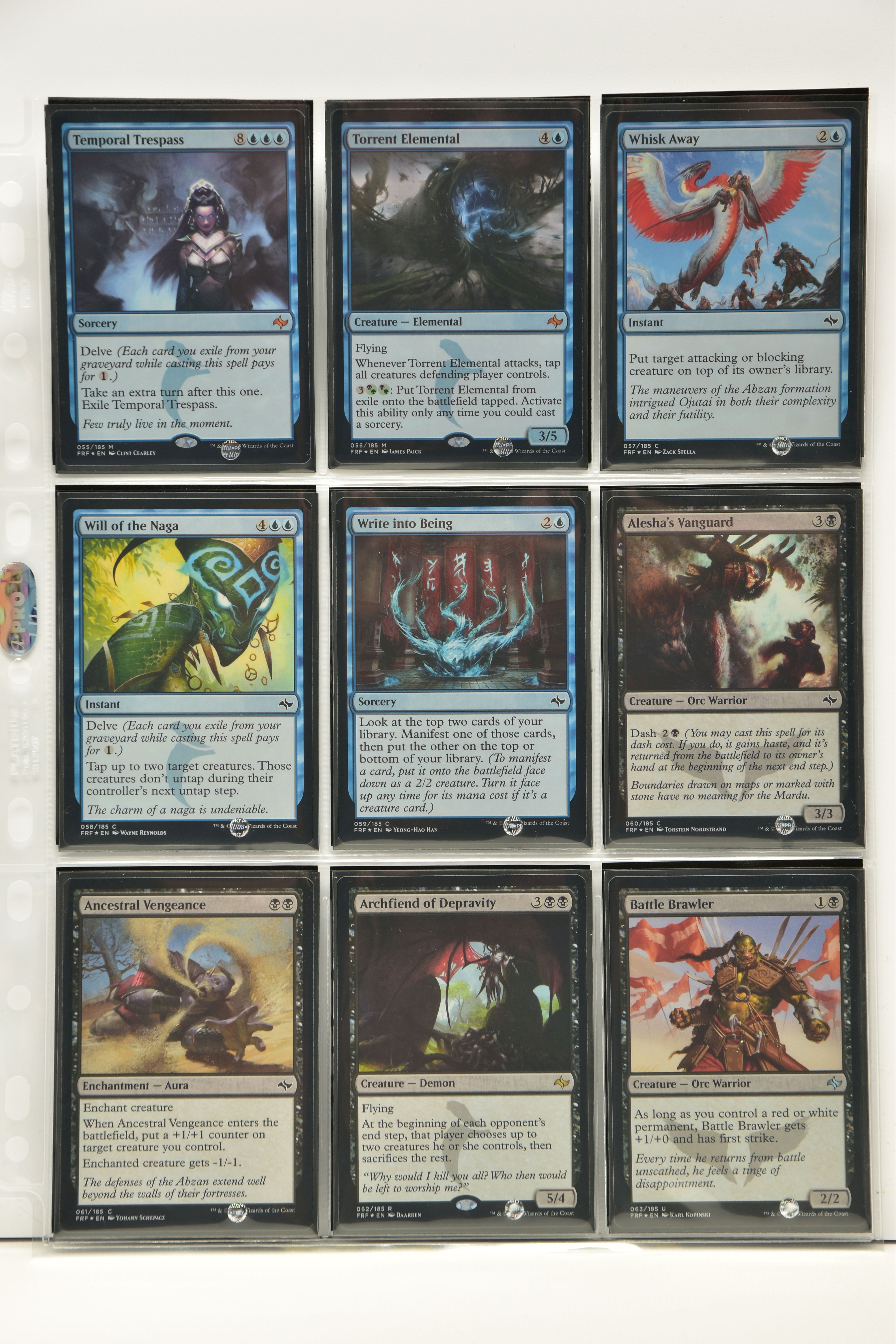 COMPLETE MAGIC THE GATHERING: FATE REFORGED FOIL SET, all cards are present, genuine and are all - Image 7 of 21