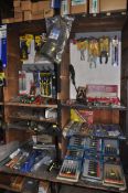 A QUANTITY OF HANDTOOLS by Irwin, Stanley, Silverline, Faithful etc (see pics for details)(this
