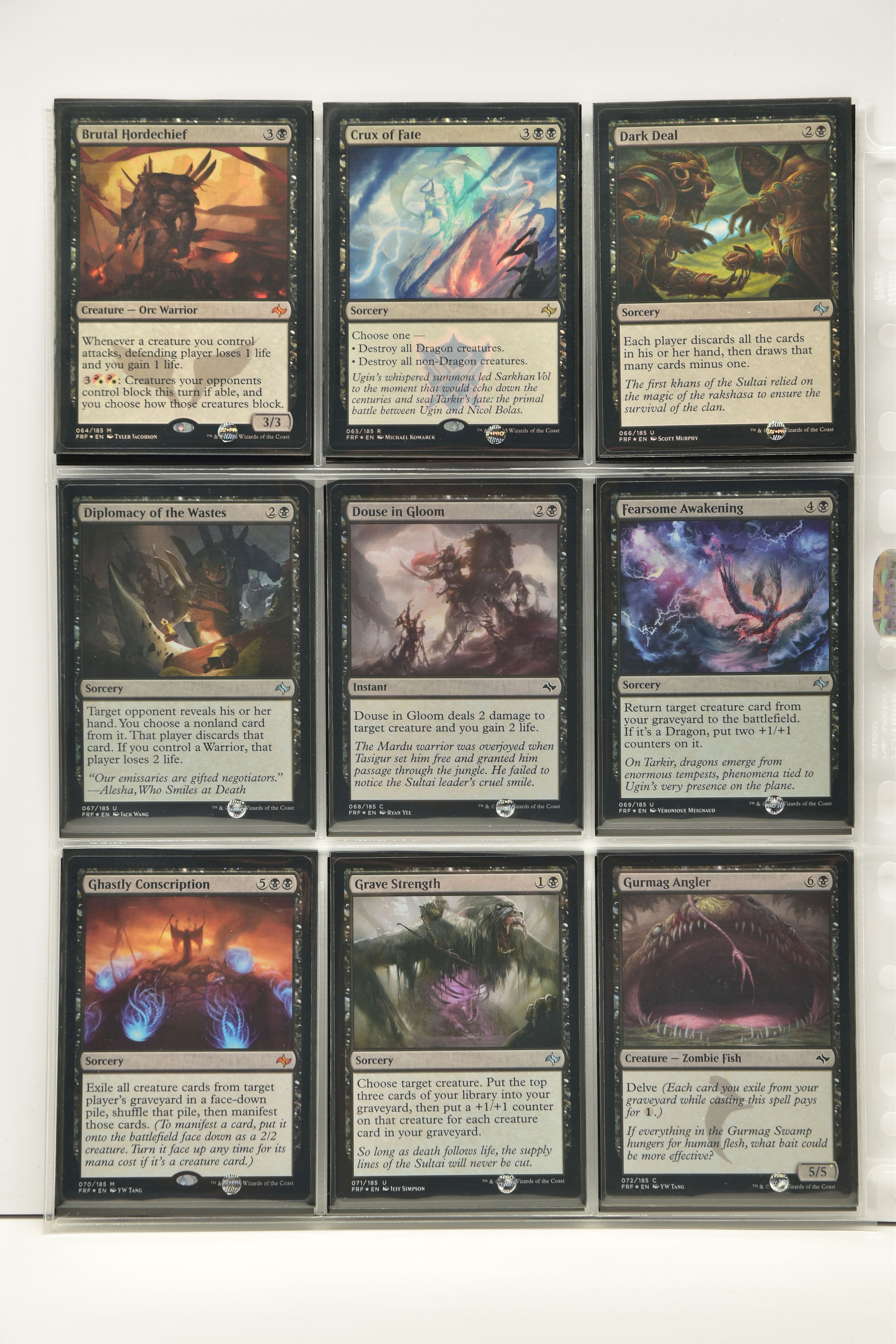 COMPLETE MAGIC THE GATHERING: FATE REFORGED FOIL SET, all cards are present, genuine and are all - Image 8 of 21