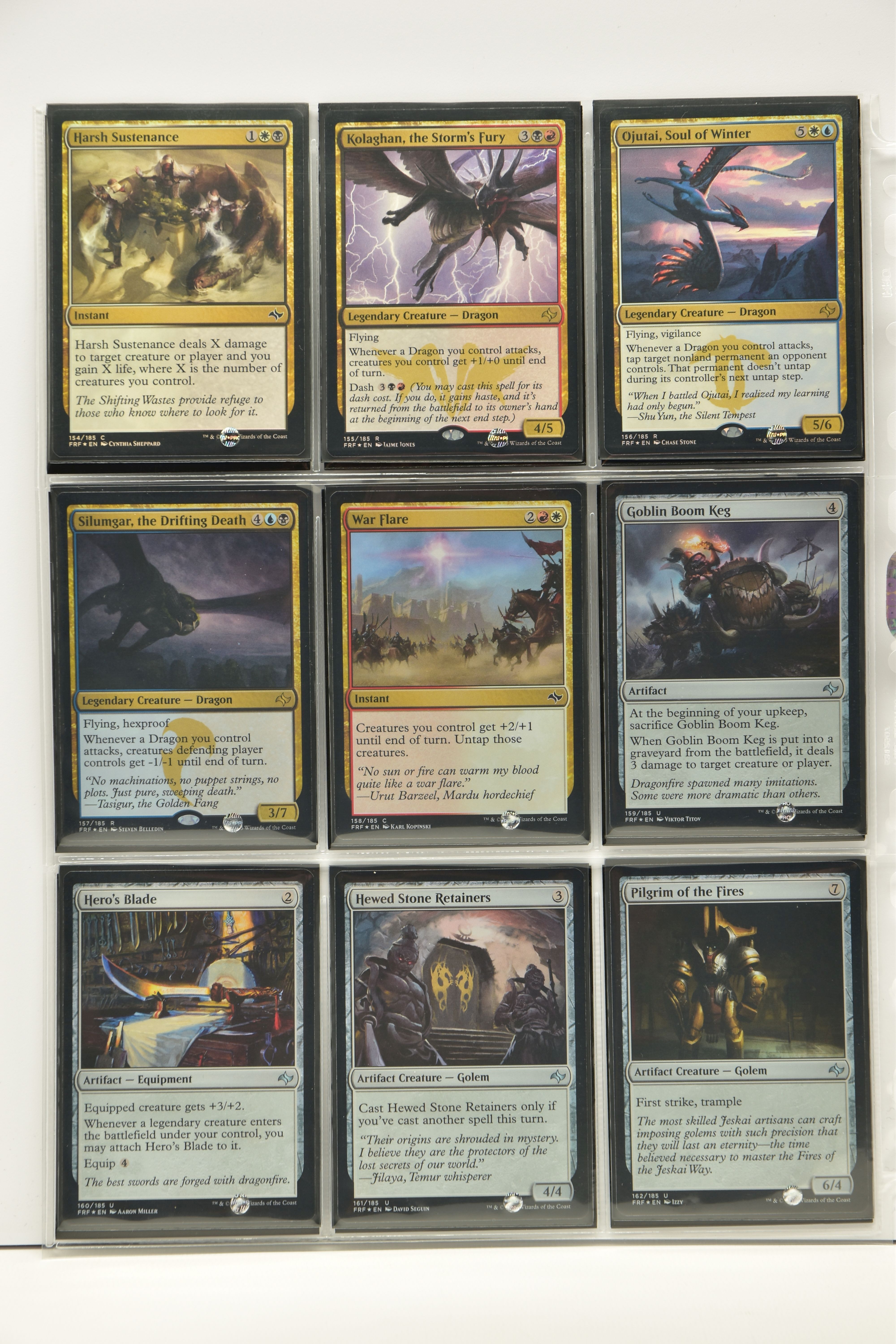 COMPLETE MAGIC THE GATHERING: FATE REFORGED FOIL SET, all cards are present, genuine and are all - Image 18 of 21