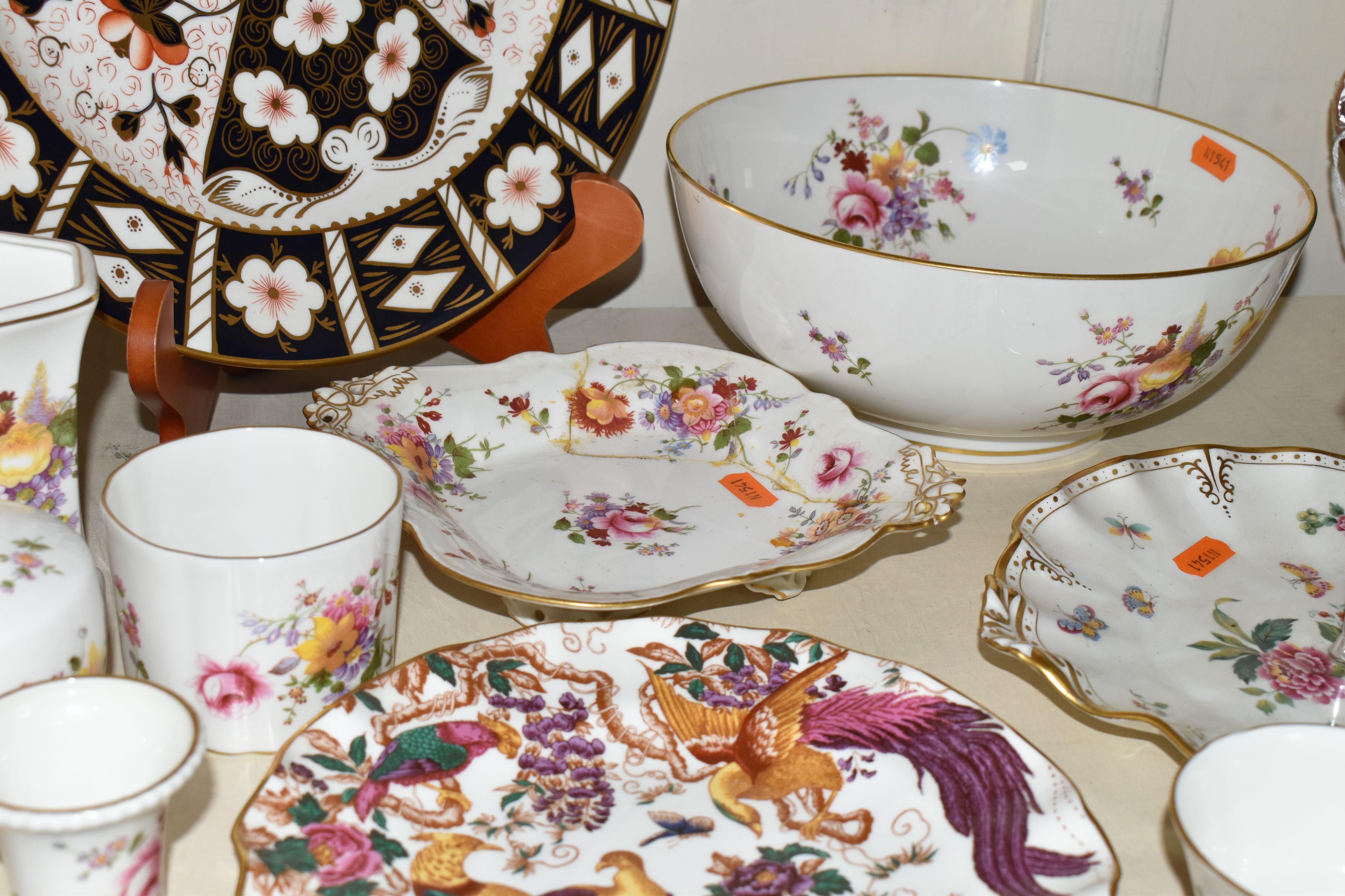 A COLLECTION OF ROYAL CROWN DERBY WARES, comprising a large Imari 2451 charger, diameter 35cm, an - Image 7 of 7