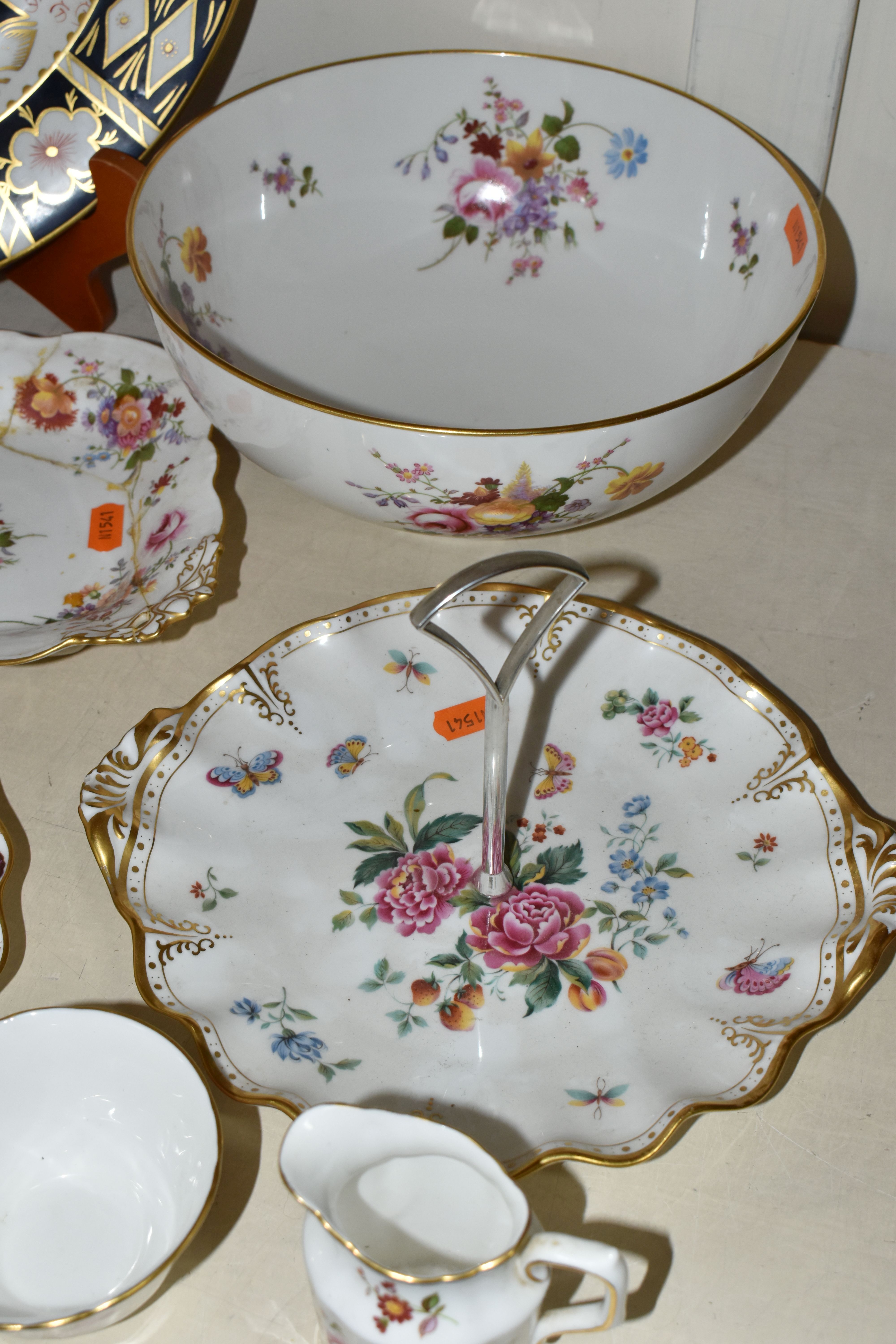 A COLLECTION OF ROYAL CROWN DERBY WARES, comprising a large Imari 2451 charger, diameter 35cm, an - Image 6 of 7