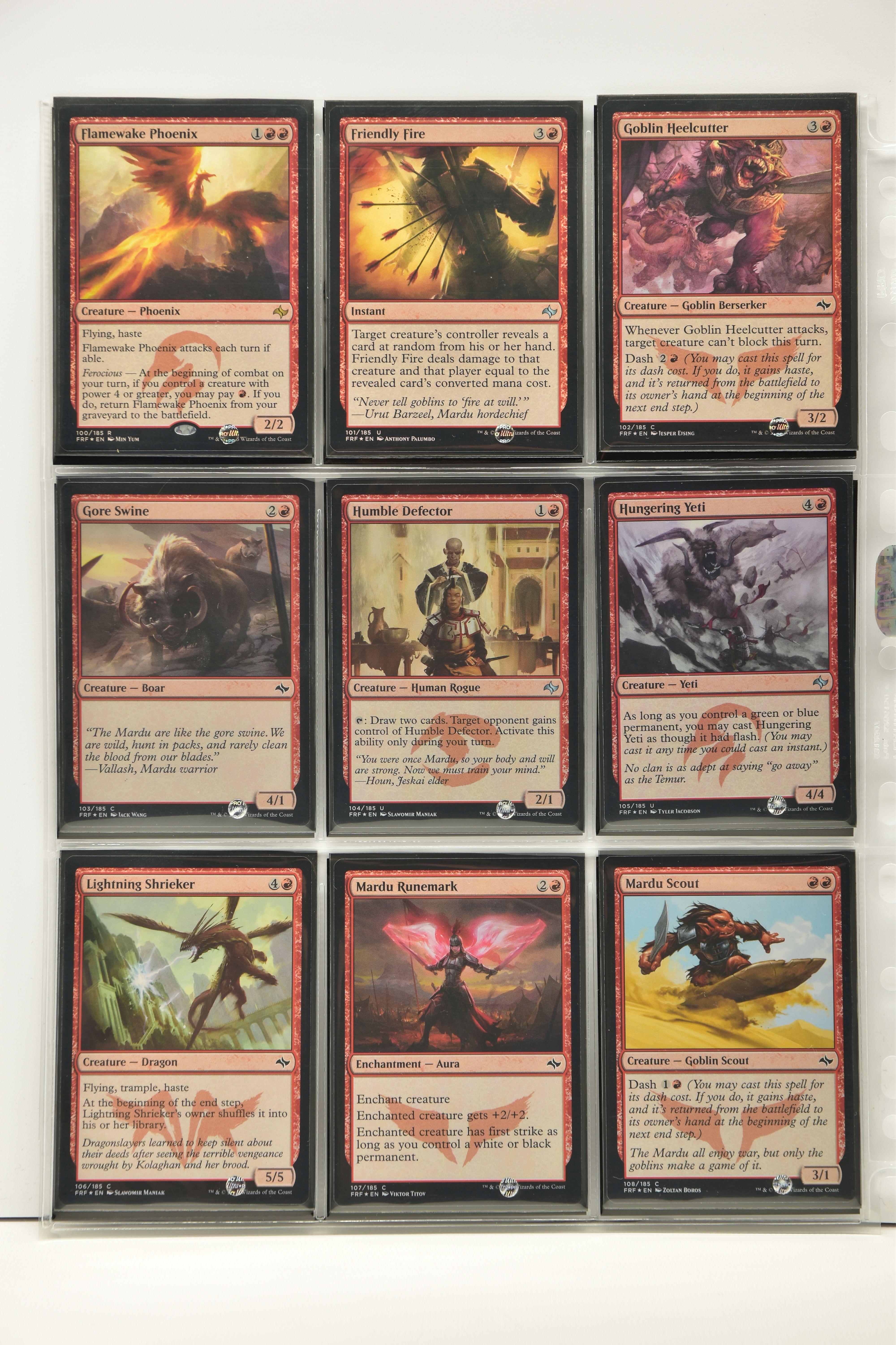 COMPLETE MAGIC THE GATHERING: FATE REFORGED FOIL SET, all cards are present, genuine and are all - Image 12 of 21