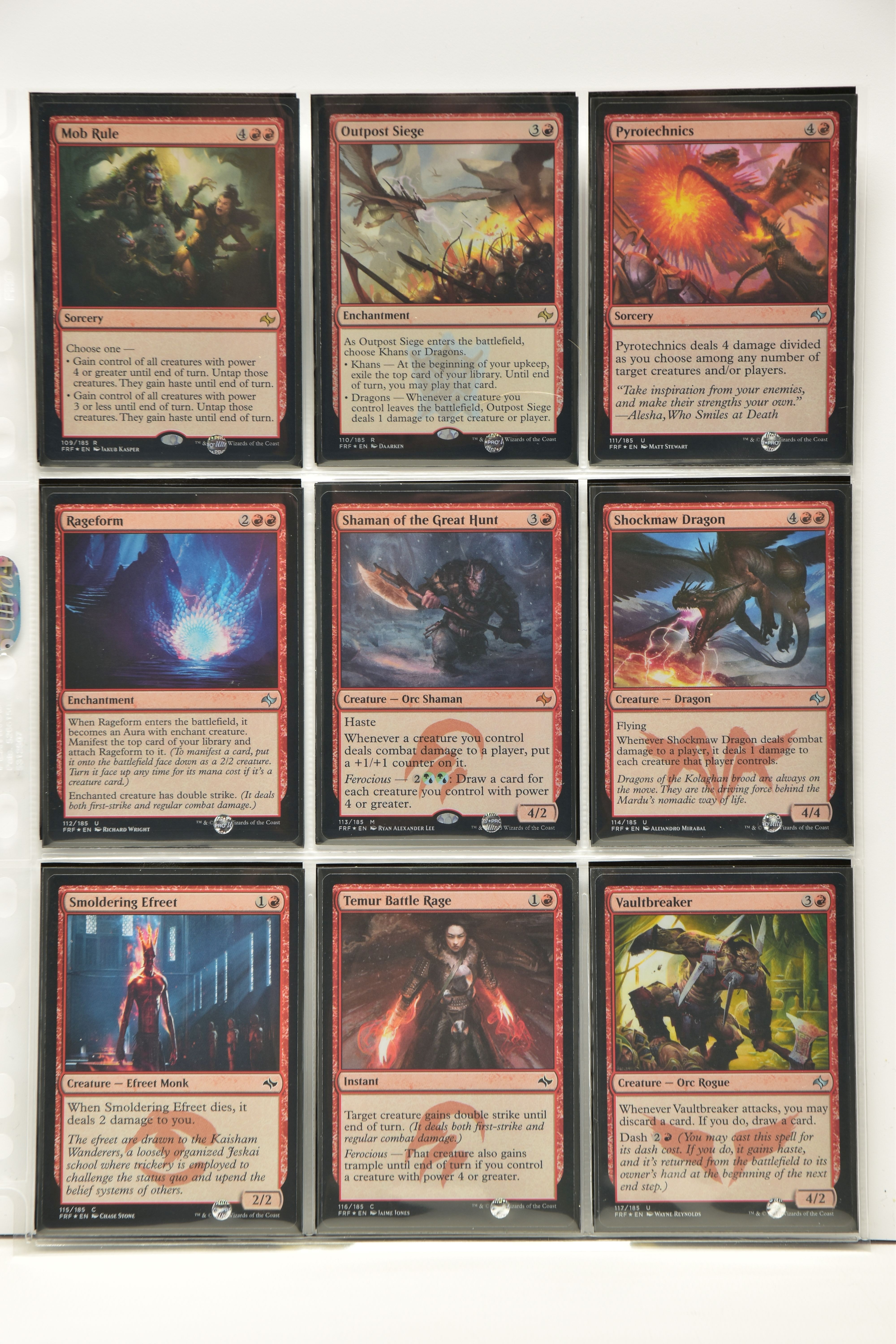 COMPLETE MAGIC THE GATHERING: FATE REFORGED FOIL SET, all cards are present, genuine and are all - Image 13 of 21