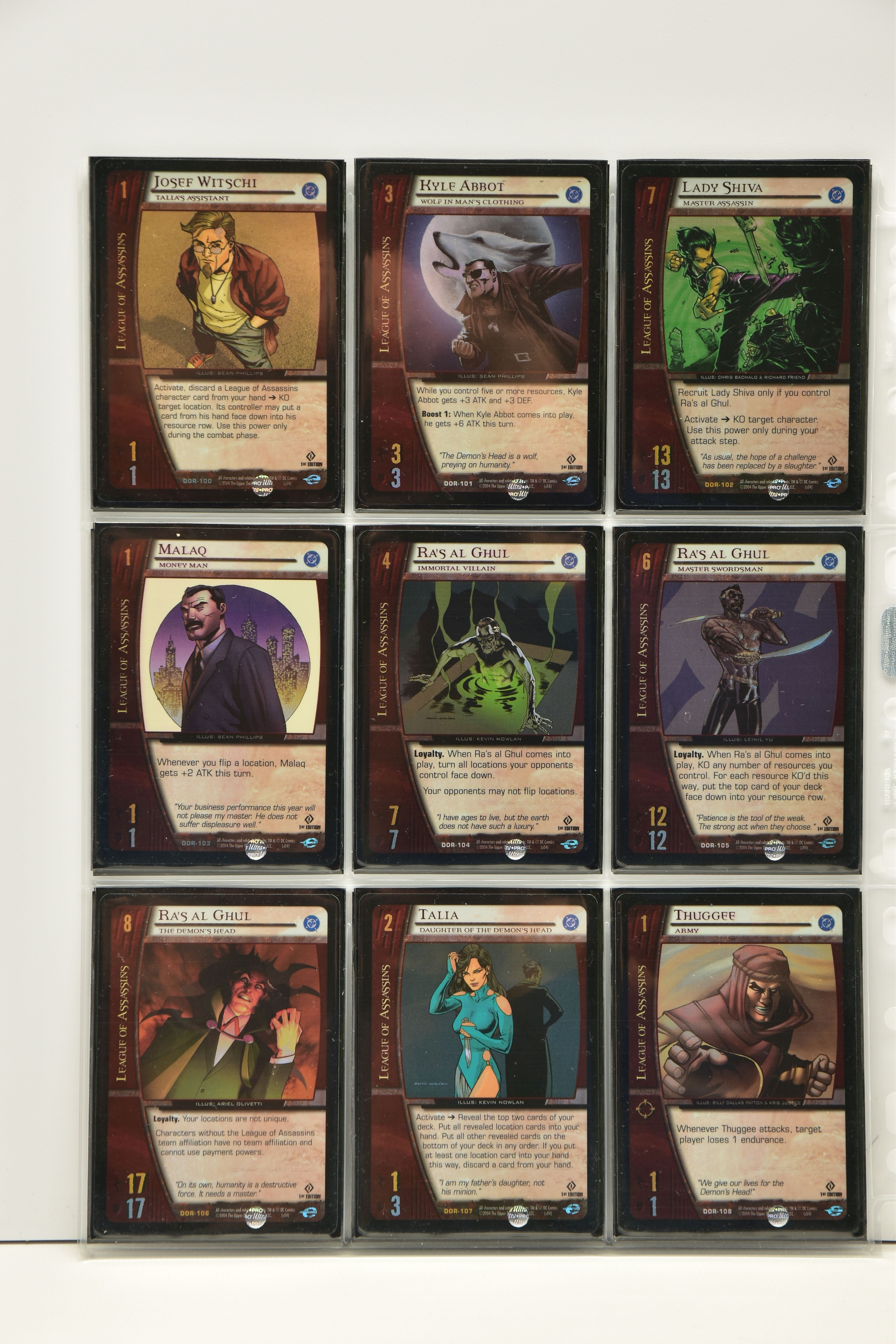 COMPLETE VS. SYSTEM DC ORIGINS 1ST EDITION FOIL SET, all cards are present, genuine and are all in - Image 12 of 19