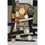 ASSORTED WRISTWATCHES, to include a boxed Seiko quartz 7N01-6A30, 263251, extra links and a