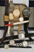 ASSORTED WRISTWATCHES, to include a boxed Seiko quartz 7N01-6A30, 263251, extra links and a
