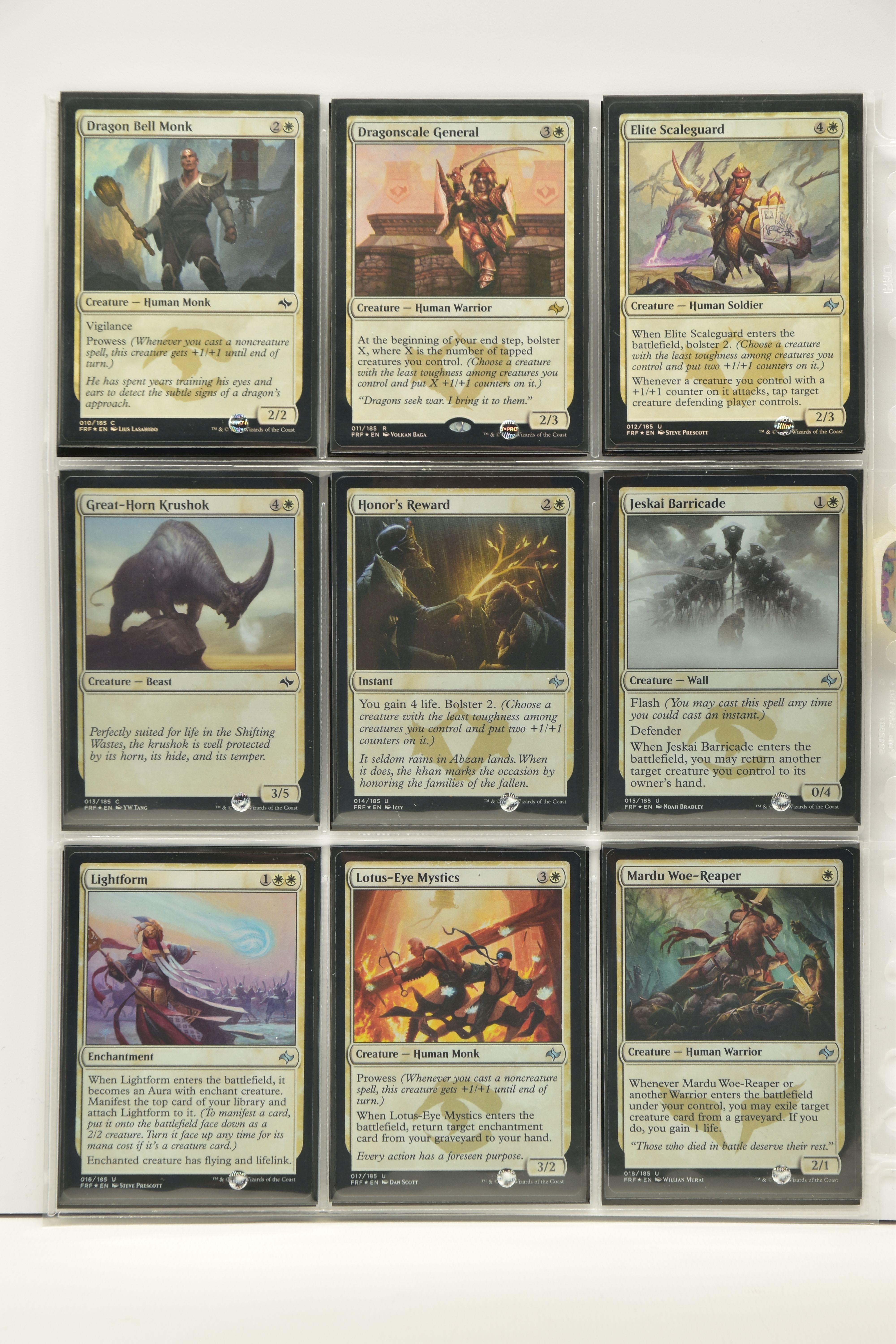 COMPLETE MAGIC THE GATHERING: FATE REFORGED FOIL SET, all cards are present, genuine and are all - Image 2 of 21