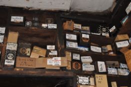 SIXTY THREE PARTIAL AND FULL BOXES OF UNC AND UNF BOLTS countersunk, cap and grub (see piccs for