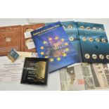 CU GOLD PLATED COMMEMORATIVES, to include Winston Churchill collection of 5 various size coins in