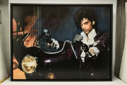 NICK HOLDSWORTH (BRITISH CONTEMPORARY) 'PRINCE II', a pixelated portrait of music legend Prince