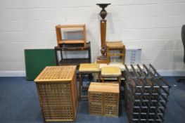 A SELECTION OF OCCASIONAL FURNITURE, to include a two tier drinks trolley, a folding games table,
