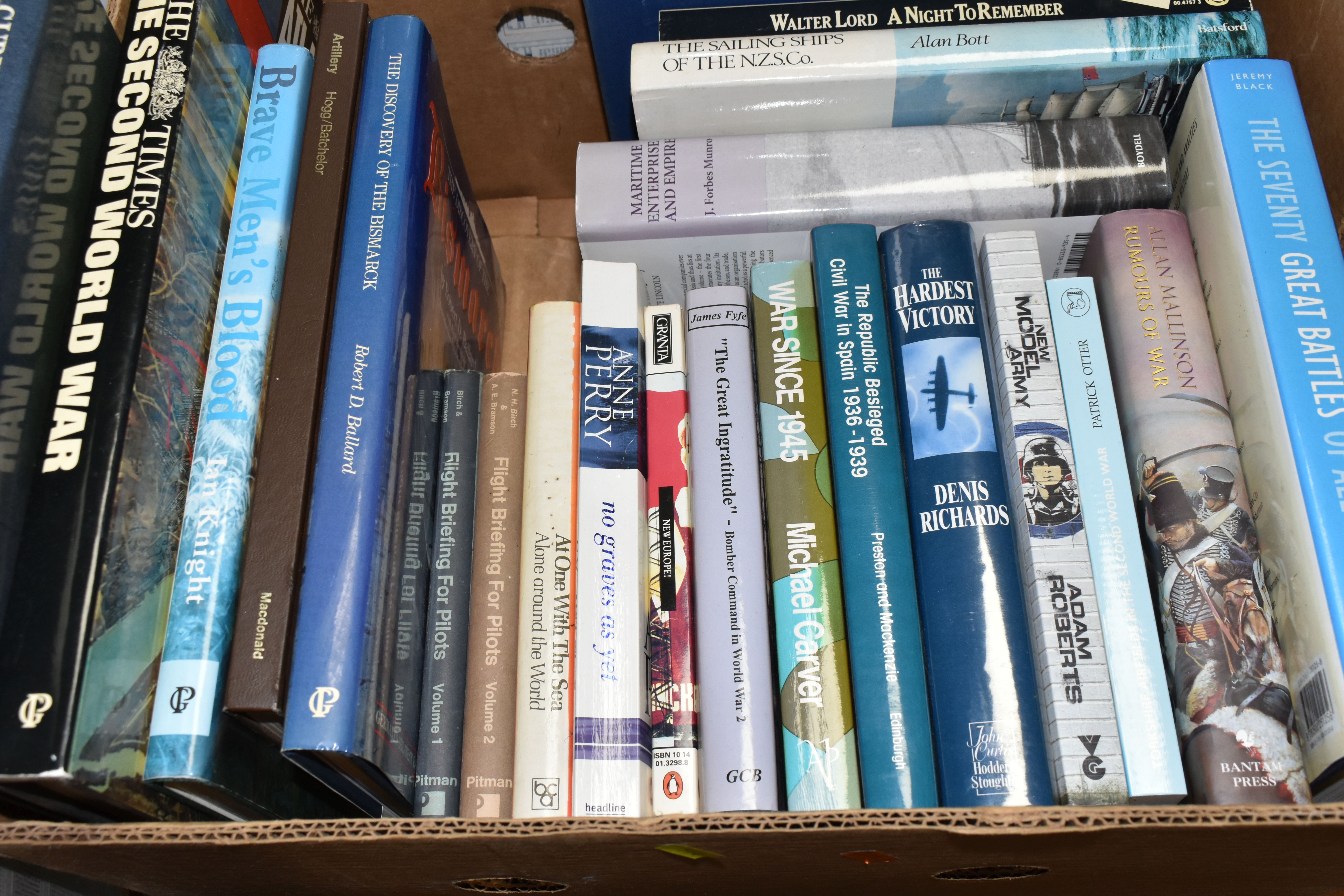 FIVE BOXES AND LOOSE BOOKS AND FRAMED CIGARETTE CARDS, to include approximately sixty five books, in - Image 4 of 5