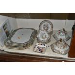 A GROUP OF MASON'S DINNER WARES, comprising nineteenth century pieces in the 'Table and Flower