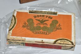 CIGARS, an opened box containing eighteen Bock y Ca Habana Royal Petit Corona Cigars, some dryness