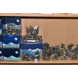 A COLLECTION OF TUDOR MINT MYTH AND MAGIC PEWTER FIGURES, some boxed as stated, comprising boxed The