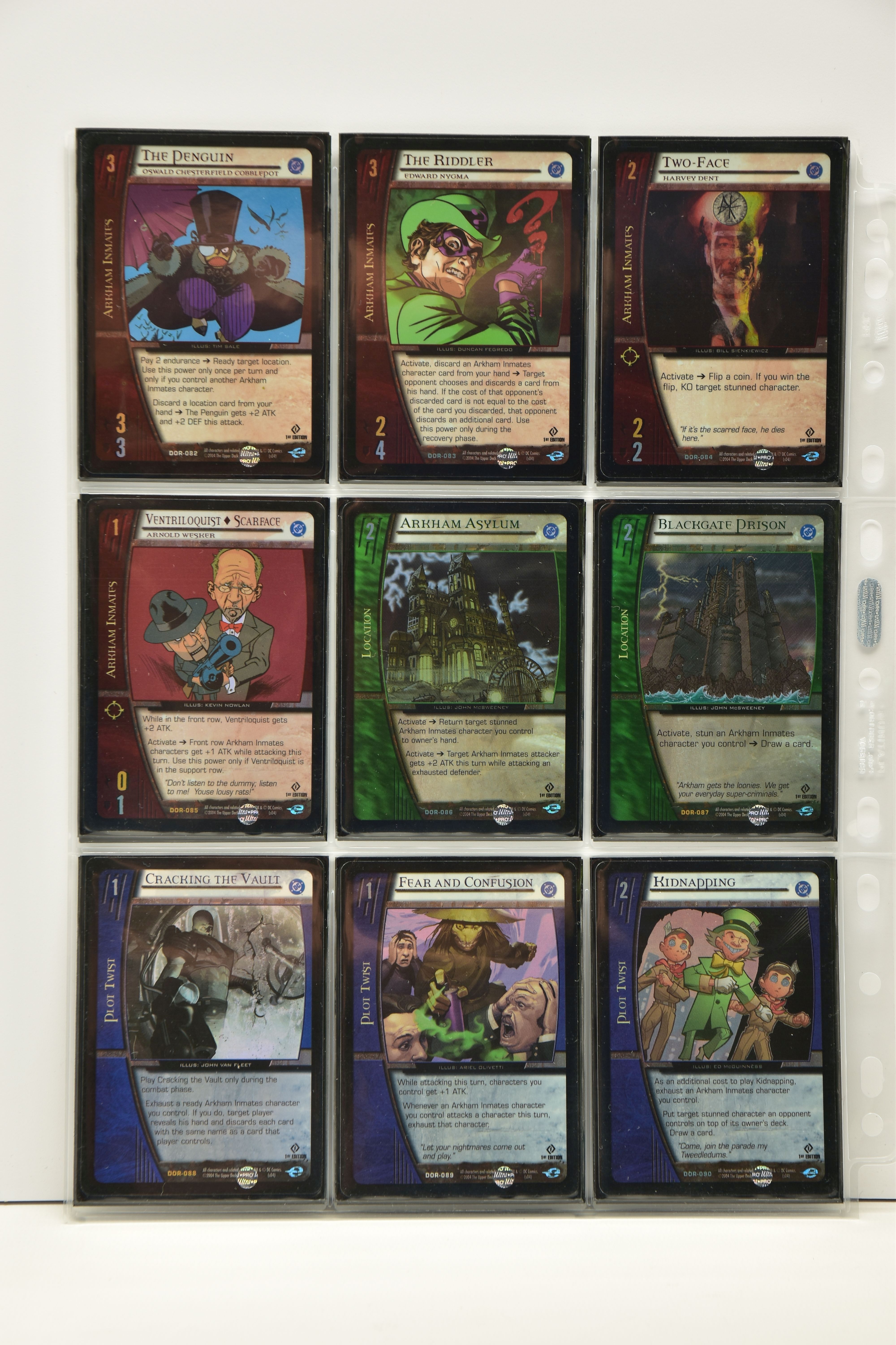 COMPLETE VS. SYSTEM DC ORIGINS 1ST EDITION FOIL SET, all cards are present, genuine and are all in - Image 10 of 19