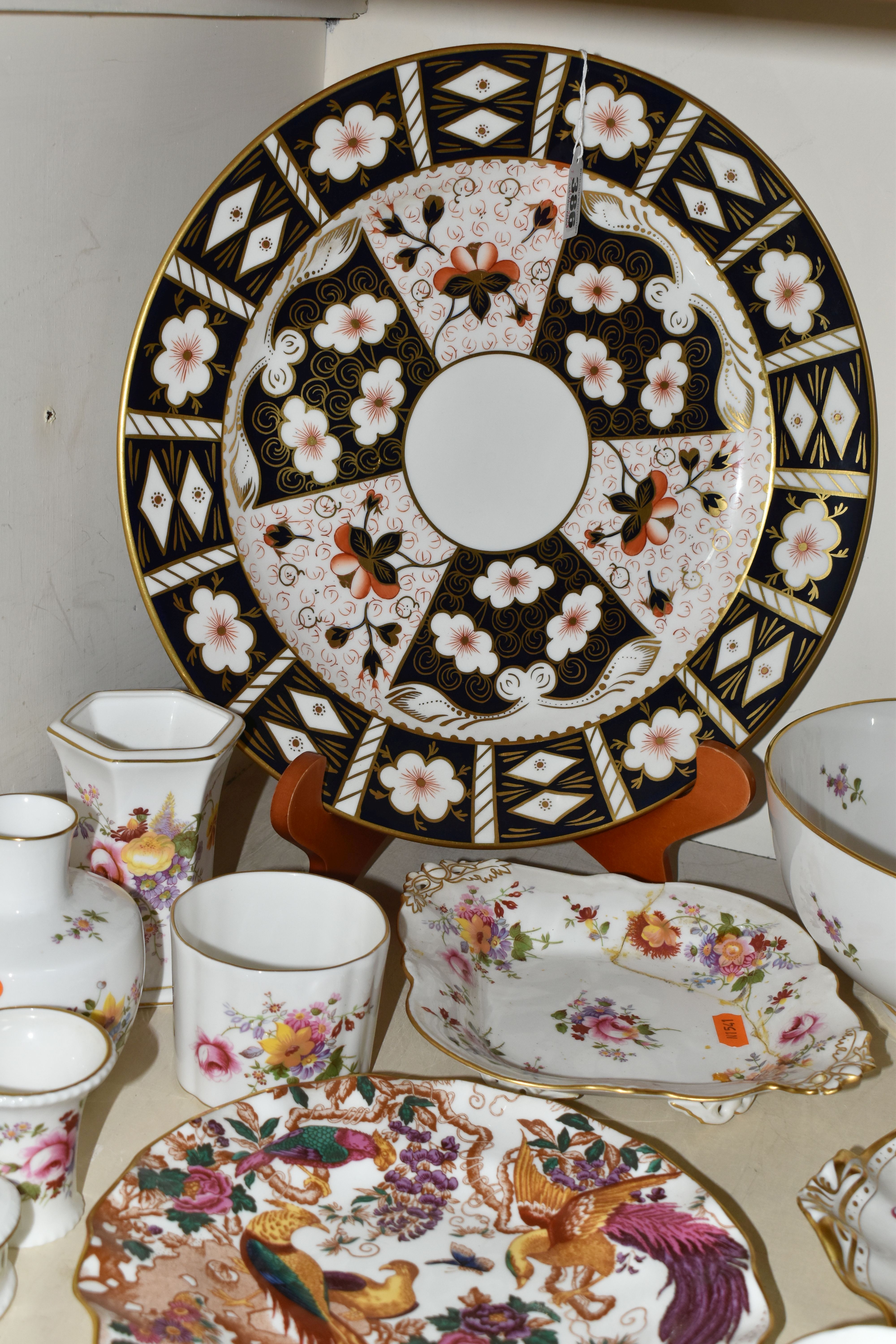 A COLLECTION OF ROYAL CROWN DERBY WARES, comprising a large Imari 2451 charger, diameter 35cm, an - Image 2 of 7