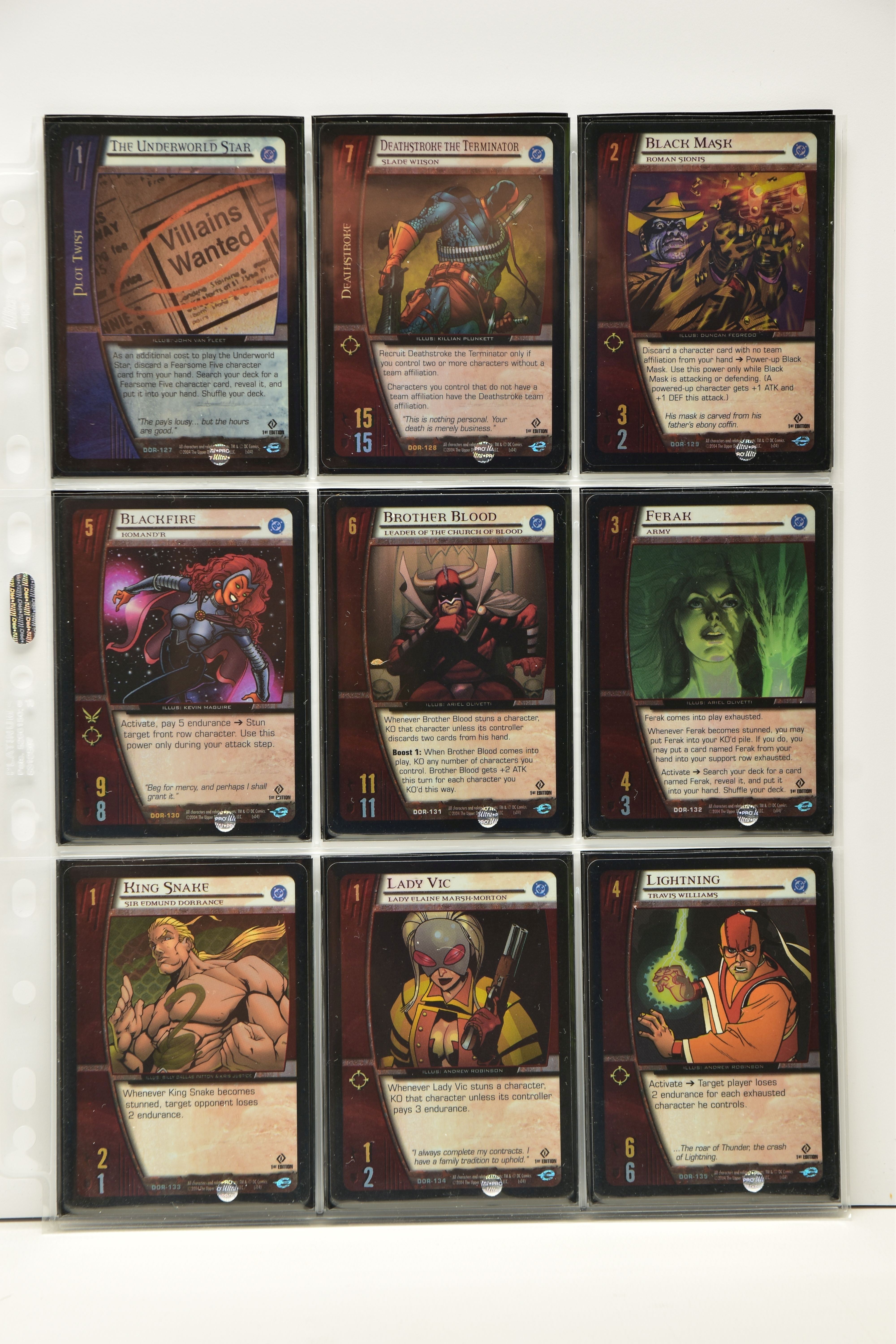 COMPLETE VS. SYSTEM DC ORIGINS 1ST EDITION FOIL SET, all cards are present, genuine and are all in - Image 15 of 19