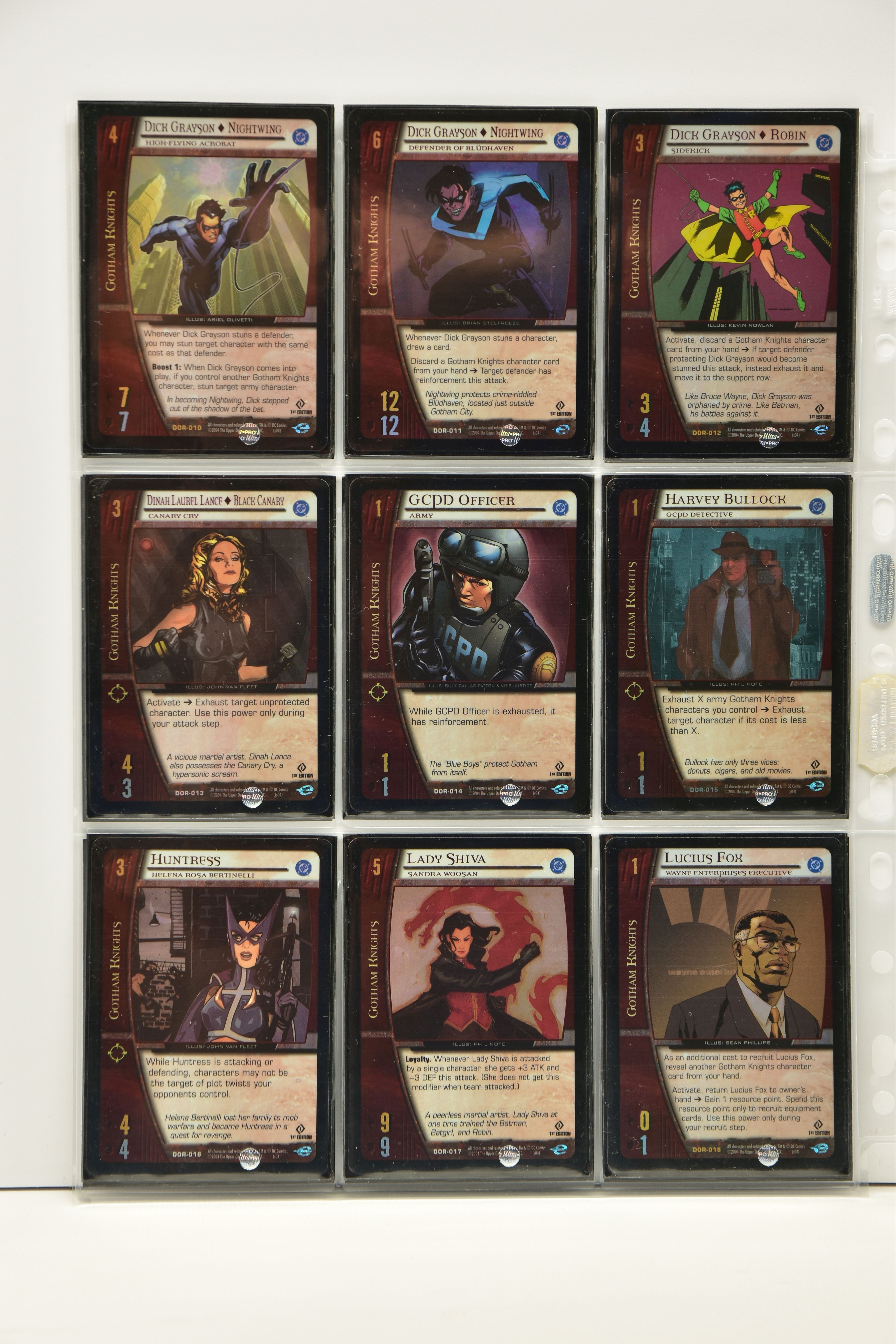 COMPLETE VS. SYSTEM DC ORIGINS 1ST EDITION FOIL SET, all cards are present, genuine and are all in - Image 2 of 19