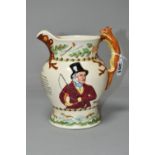 A CROWN DEVON - FIELDING MUSICAL 'JOHN PEEL' JUG, height 20cm (1) (Condition Report: musical