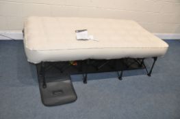 AN EZ-BED SINGLE INFLATABLE GUEST BED with built in carry case, automatic set up on inflation,