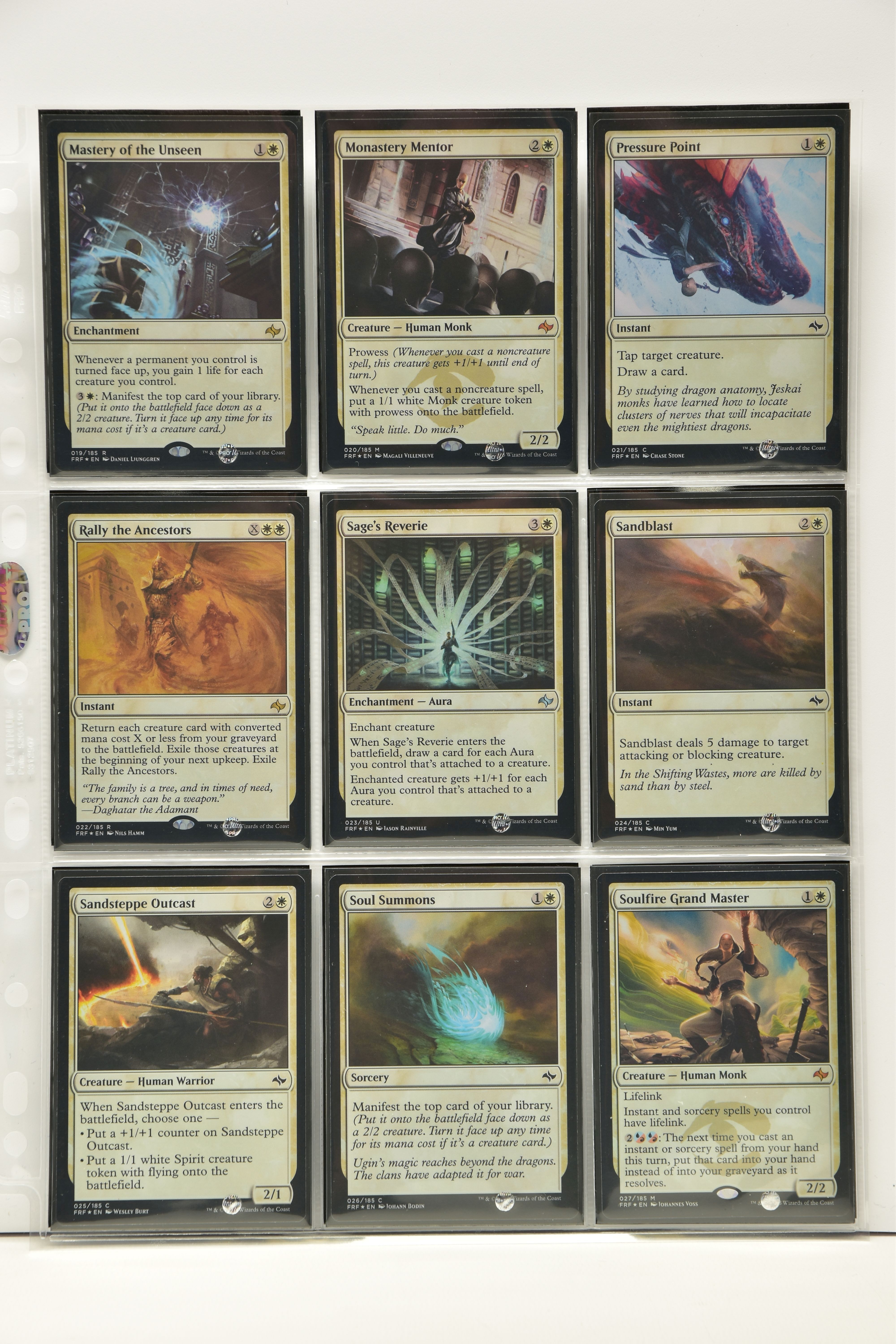 COMPLETE MAGIC THE GATHERING: FATE REFORGED FOIL SET, all cards are present, genuine and are all - Image 3 of 21