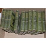 TEN VOLUMES OF THE DIAMOND EDITION OF THE COMPLETE WORKS OF CHARLES DICKENS, published by Chapman