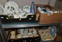 FOUR BOXES AND LOOSE BREWERIANIA, CERAMICS AND GLASS, to include a Marston's Low 'C' pale ale bar