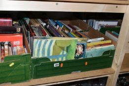 SIX BOXES OF BOOKS, to include vintage children's books, mid-century Penguin paper backs, seven