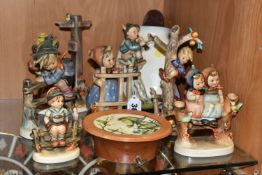 A COLLECTION OF 1940'S WEST GERMAN GOEBEL FIGURINES, comprising 'Signs Of Spring', 'Culprits' (