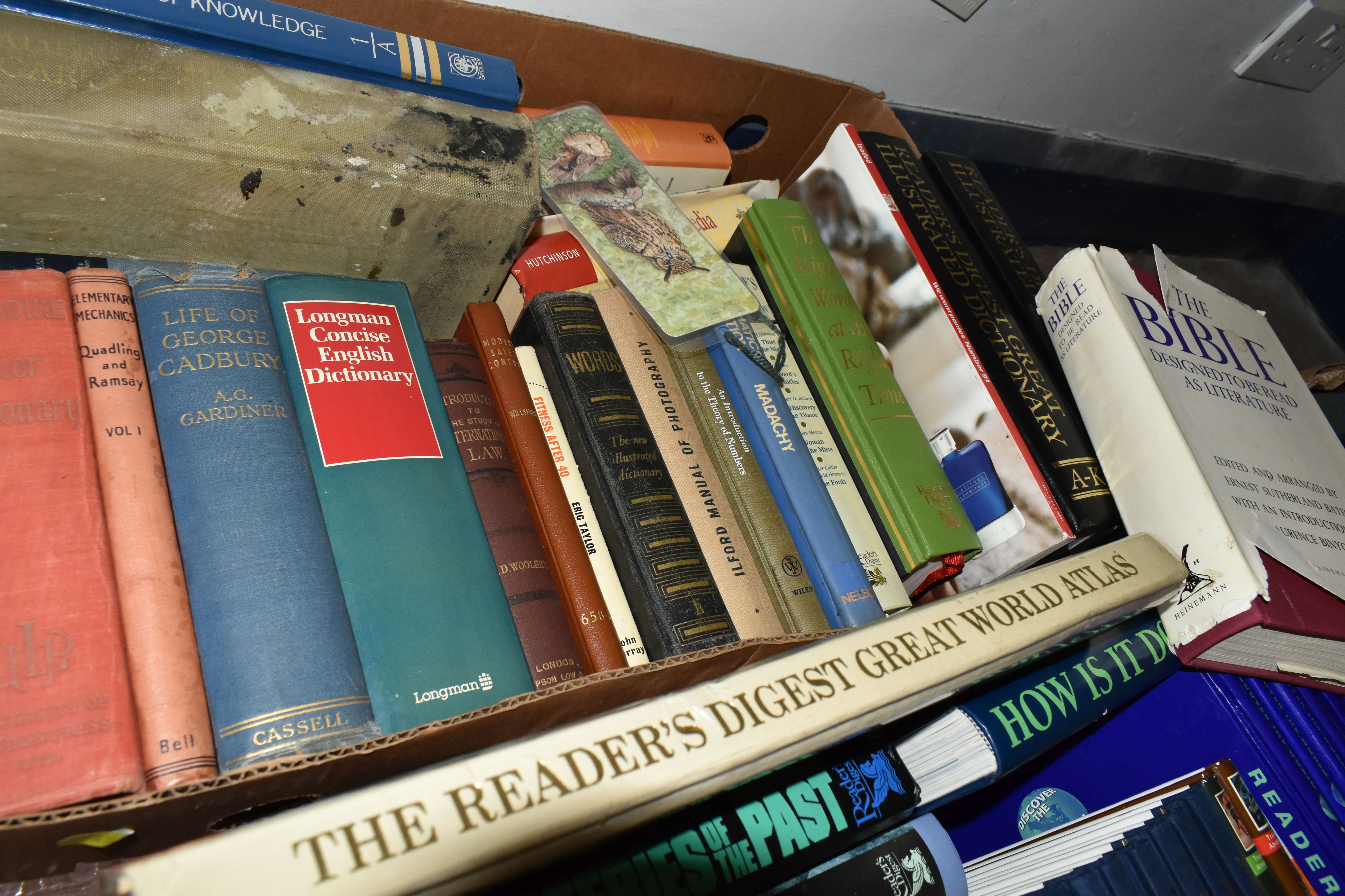 THREE BOXES OF BOOKS containing approximately seventy five miscellaneous titles in hardback and - Image 4 of 4