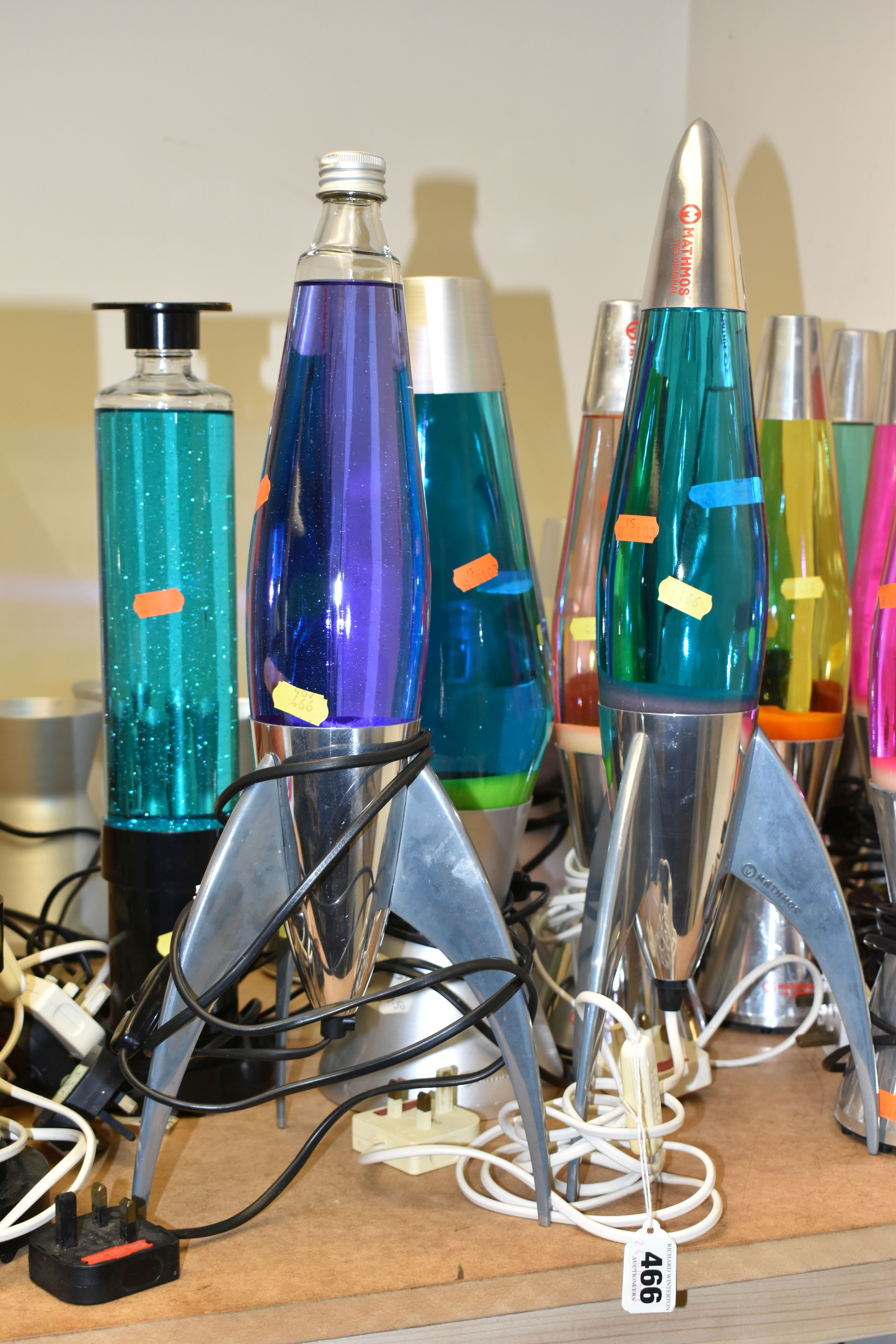 A COLLECTION OF MATHMOS LAVA LAMPS AND SIMILAR, comprising ten Mathos Lava lamps in assorted colours - Image 4 of 7