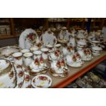 A LARGE QUANTITY OF ROYAL ALBERT 'OLD COUNTRY ROSES' PATTERN DINNER AND TEAWARE, comprising a