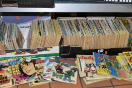 THREE BOXES OF CHILDREN'S MAGAZINES AND COMICS,(several hundred) to include Misty, Tammy, Tracy,