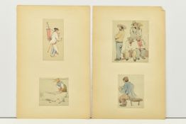 WILLIAM ROXBY BEVERLY ( 1811-1889) FOUR STUDIES FROM A SKETCHBOOK, depicting continental figures