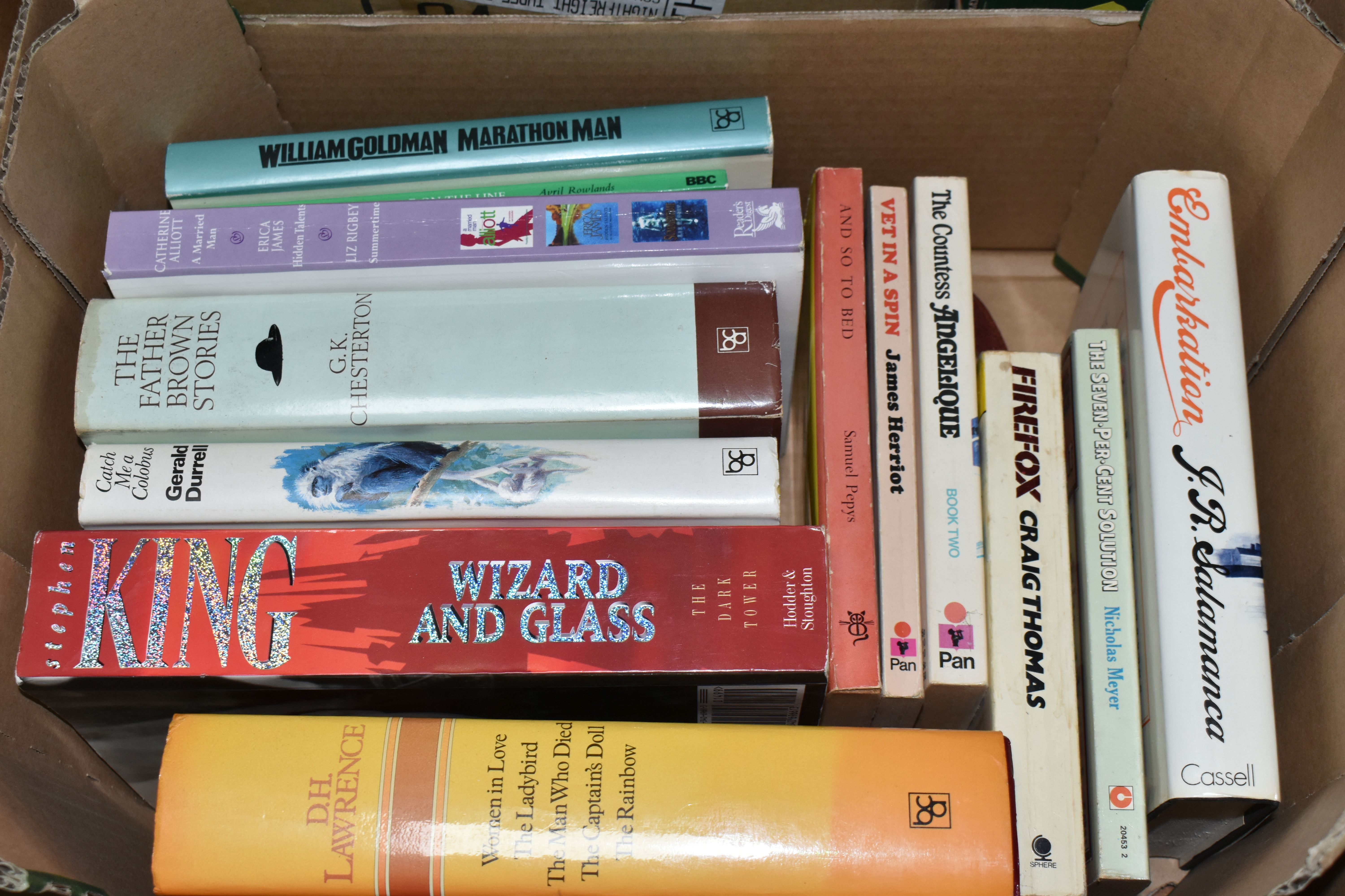 FIVE BOXES OF BOOKS, to include mostly hardback classic novels, Thomas Hardy, Richard Adams, - Image 5 of 6