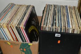 ONE BOX AND ONE CASE OF L.P RECORDS, to include over one hundred L.P records, artists include Eric
