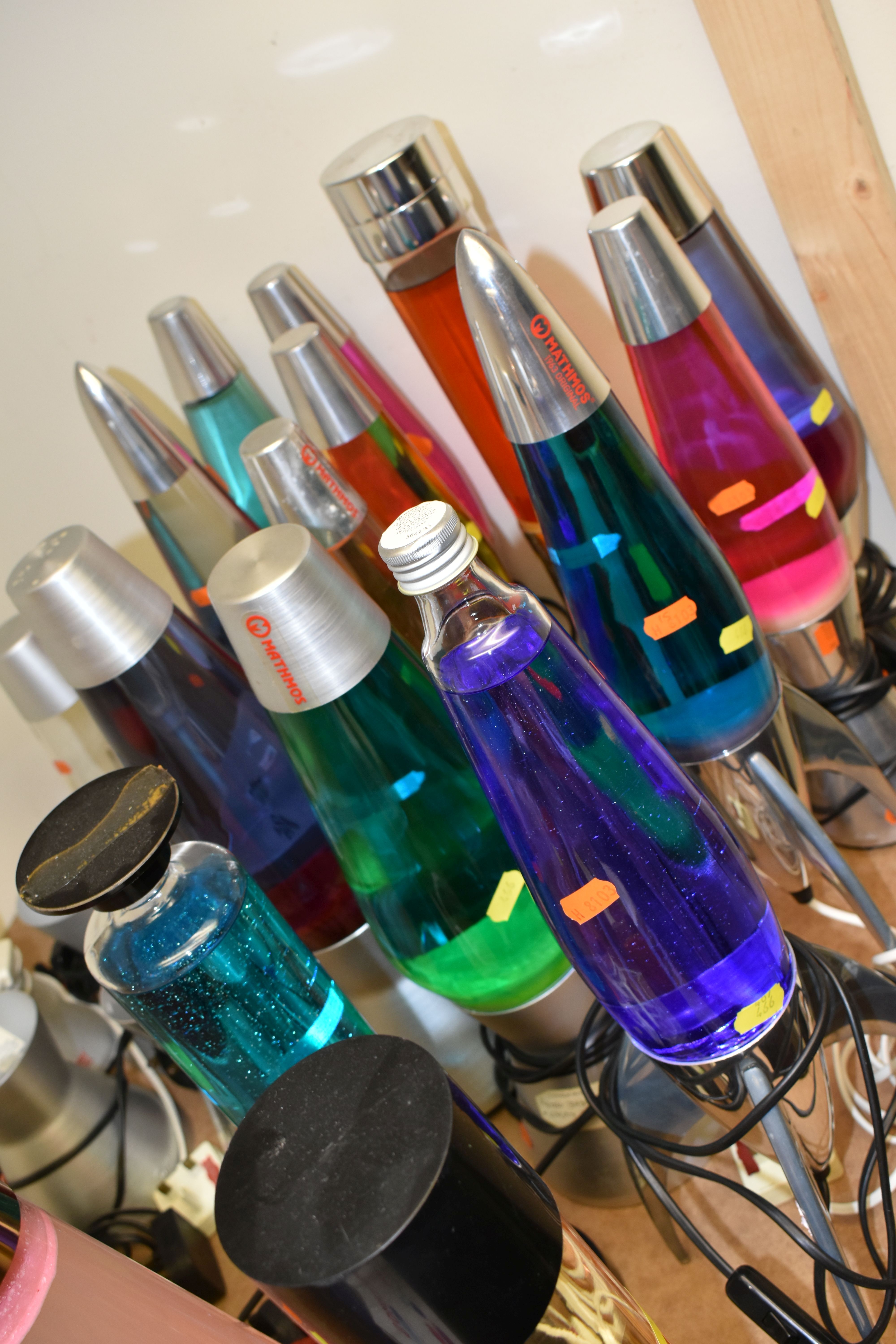 A COLLECTION OF MATHMOS LAVA LAMPS AND SIMILAR, comprising ten Mathos Lava lamps in assorted colours - Image 7 of 7